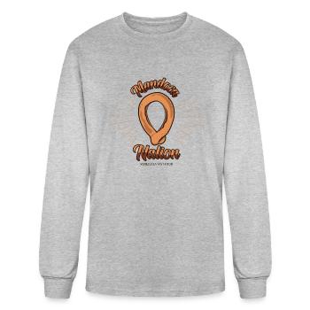 Mandoca Nation - Men's Long Sleeve T-Shirt - heather gray - Front