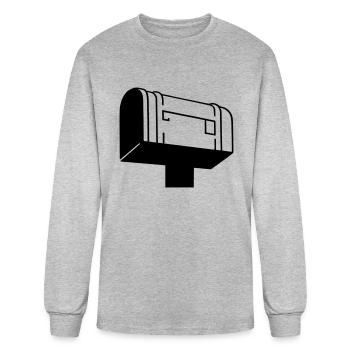 Mailbox - Men's Long Sleeve T-Shirt - heather gray - Front