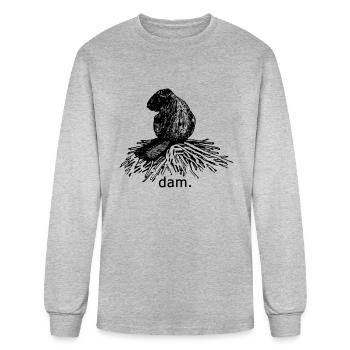 beer dm animal caian - Men's Long Sleeve T-Shirt - heather gray - Front
