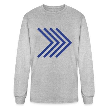 arrow - Men's Long Sleeve T-Shirt - heather gray - Front