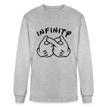 infinity - Men's Long Sleeve T-Shirt - heather gray - Front