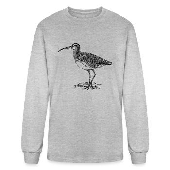 curlew - Men's Long Sleeve T-Shirt - heather gray - Front