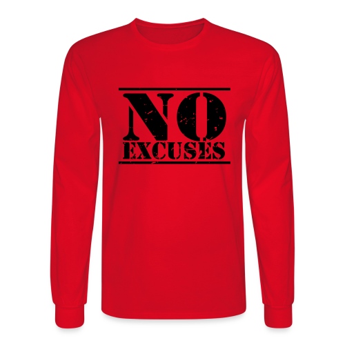 No Excuses training - Men's Long Sleeve T-Shirt