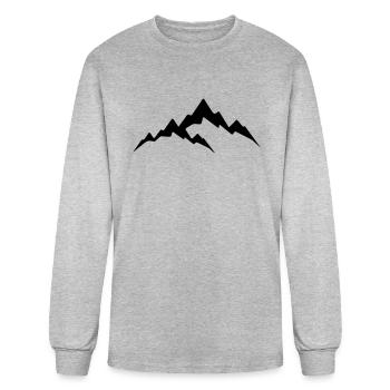 Mountain - Alps - Men's Long Sleeve T-Shirt - heather gray - Front