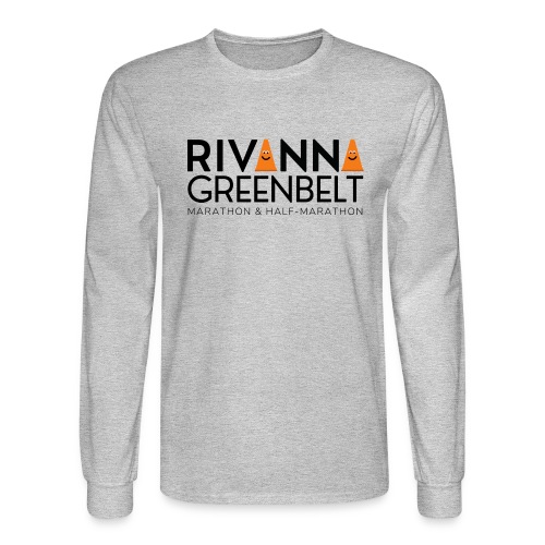 RIVANNA GREENBELT (all black text) - Men's Long Sleeve T-Shirt