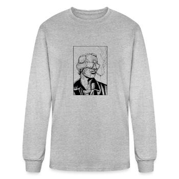 CYBERPUNK BOY - Men's Long Sleeve T-Shirt - heather gray - Front