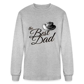 The best dad - Men's Long Sleeve T-Shirt - heather gray - Front