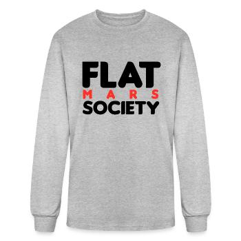 Flat Mars Society - Men's Long Sleeve T-Shirt - heather gray - Front