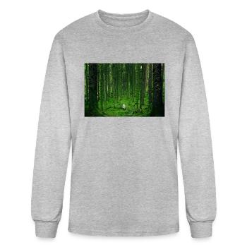 luis del río 15286 - Men's Long Sleeve T-Shirt - heather gray - Front