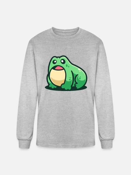Amphibians Frog - Men's Long Sleeve T-Shirt - heather gray
