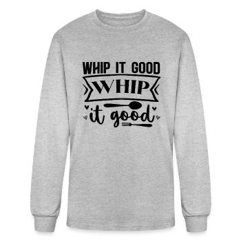 whip it good whip it good - Men's Long Sleeve T-Shirt - heather gray - Front