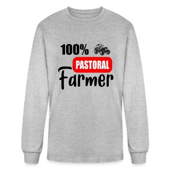 pastoral farming - Men's Long Sleeve T-Shirt - heather gray - Front