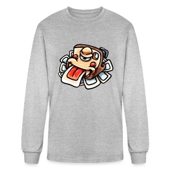 Polaroid Photo Monster - Men's Long Sleeve T-Shirt - heather gray - Front