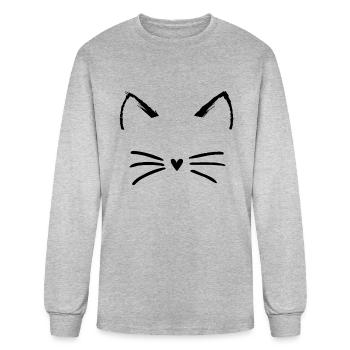 Cat lover - Men's Long Sleeve T-Shirt - heather gray - Front