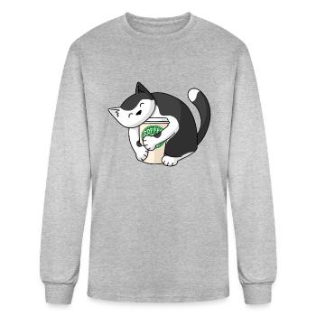 Coffee Hug - Men's Long Sleeve T-Shirt - heather gray - Front