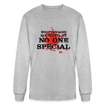 Written And Directed By No One Special Yellow - Men's Long Sleeve T-Shirt - heather gray - Front