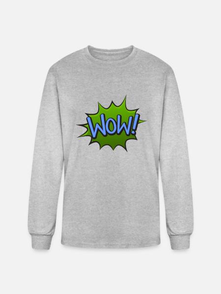 WOWscape - Men's Long Sleeve T-Shirt - heather gray