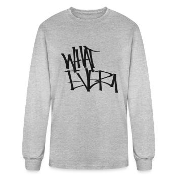 whatever graffiti tag - Men's Long Sleeve T-Shirt - heather gray - Front