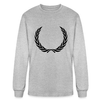Roman Laurel reef - Men's Long Sleeve T-Shirt - heather gray - Front