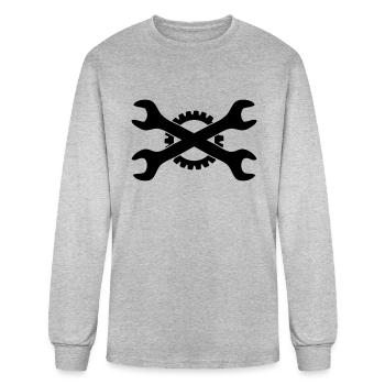 tools - Men's Long Sleeve T-Shirt - heather gray - Front