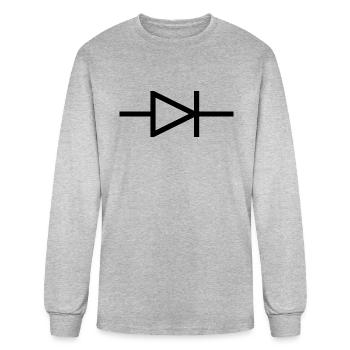 IEC Diode Symbol - Men's Long Sleeve T-Shirt - heather gray - Front
