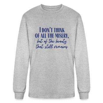 The Beauty - Men's Long Sleeve T-Shirt - heather gray - Front