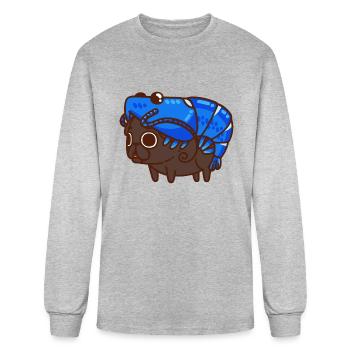 Shrimp Ollie - Men's Long Sleeve T-Shirt - heather gray - Front