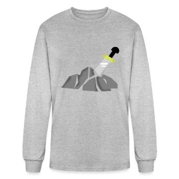 Sword - Men's Long Sleeve T-Shirt - heather gray - Front