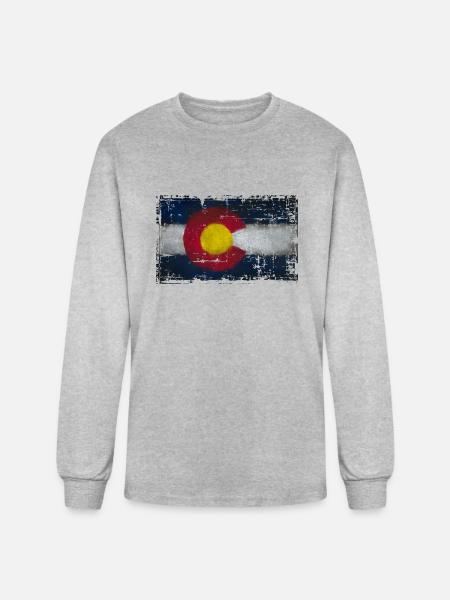 colorado colors - Men's Long Sleeve T-Shirt - heather gray