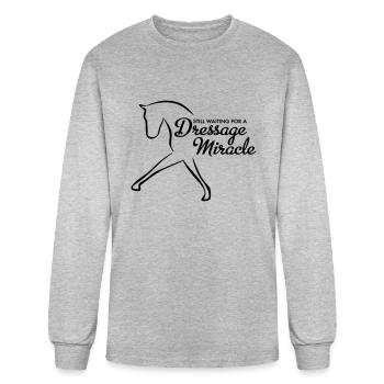 Dressage Miracle - Men's Long Sleeve T-Shirt - heather gray - Front