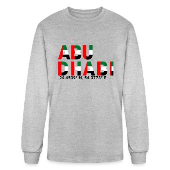Abu Dhabi - Men's Long Sleeve T-Shirt - heather gray - Front