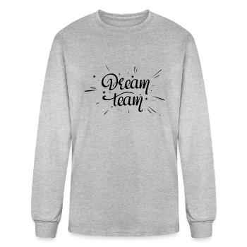 dream team - Men's Long Sleeve T-Shirt - heather gray - Front