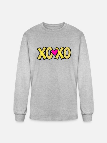 XOXO - Men's Long Sleeve T-Shirt - heather gray