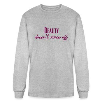 Beauty - Men's Long Sleeve T-Shirt - heather gray - Front