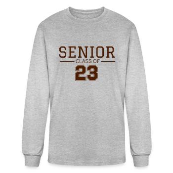 Senior 2023 - Men's Long Sleeve T-Shirt - heather gray - Front