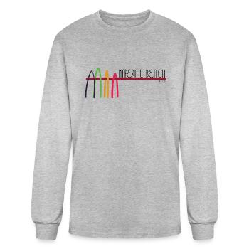 Imperial Beach San Diego California - Men's Long Sleeve T-Shirt - heather gray - Front
