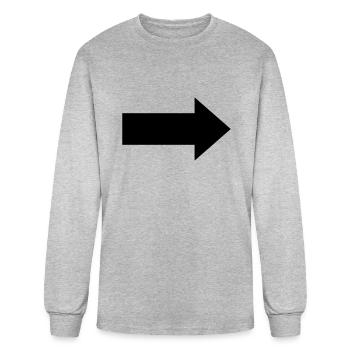 arrow - Men's Long Sleeve T-Shirt - heather gray - Front
