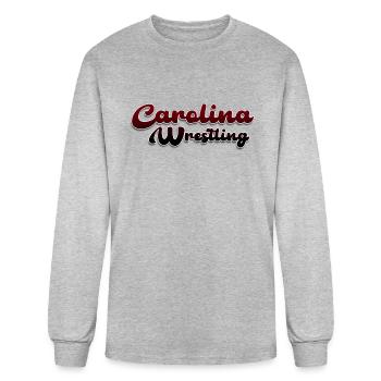 Carolina Wrestling - Men's Long Sleeve T-Shirt - heather gray - Front