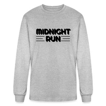 midnight run - Men's Long Sleeve T-Shirt - heather gray - Front