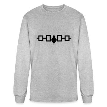Iroquois - Hiawatha Belt - Men's Long Sleeve T-Shirt - heather gray - Front