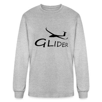 Glider Giftidea for Glider Pilot - Men's Long Sleeve T-Shirt - heather gray - Front