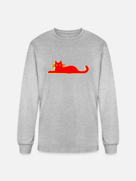 realmenlovecats - Men's Long Sleeve T-Shirt - heather gray