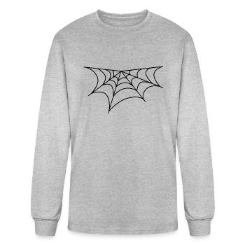 Spider Web - Men's Long Sleeve T-Shirt - heather gray - Front