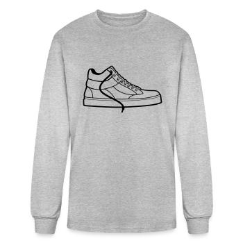 Sneaker - Men's Long Sleeve T-Shirt - heather gray - Front