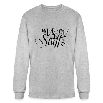 Mom Stuff - Men's Long Sleeve T-Shirt - heather gray - Front