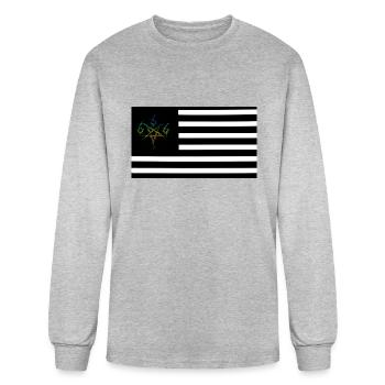 Triple 6 - T-shirt à manches longues Homme - gris chiné - Devant