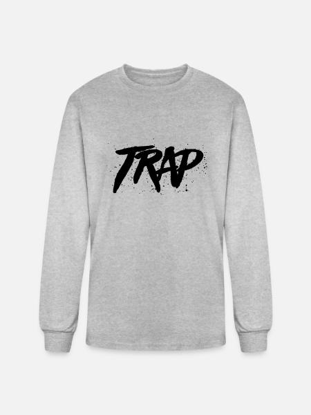 trap - Men's Long Sleeve T-Shirt - heather gray