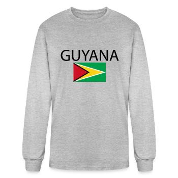 Guyana - Men's Long Sleeve T-Shirt - heather gray - Front