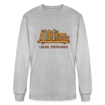 Liberal Propaganda - Men's Long Sleeve T-Shirt - heather gray - Front