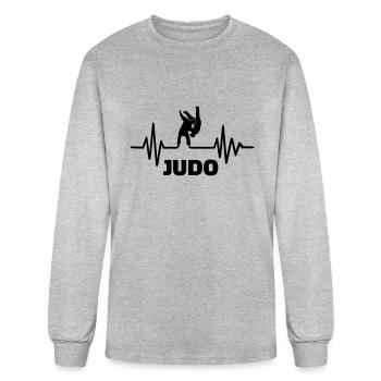 Judo - Men's Long Sleeve T-Shirt - heather gray - Front